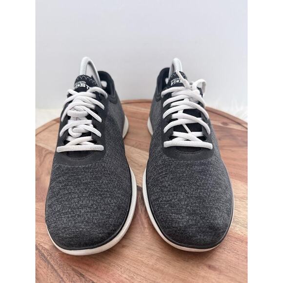 Skechers Shoes Womens Size 8.5 Black Gray Go Step Yoga Max Quick-Fit SN 14485 - Picture 2 of 10
